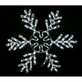 Queens Of Christmas 36 in. LED Ice Snowflake, Pure White SF-SFICE-36-PW